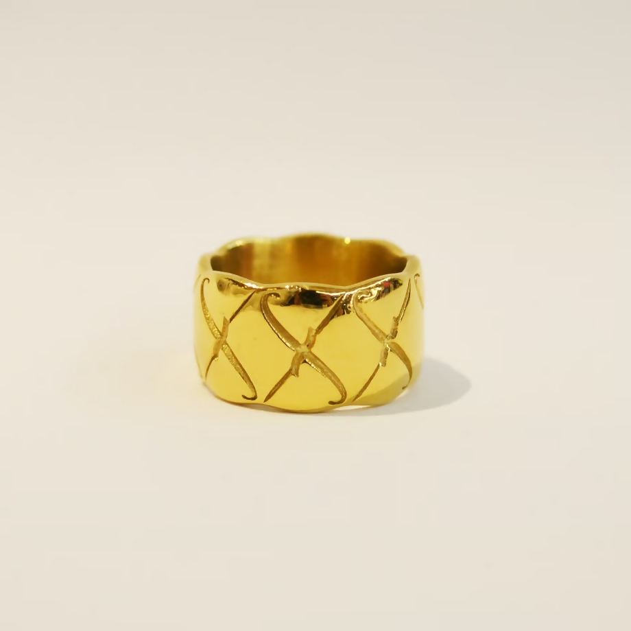 Stainless f Crash Ring GOLD