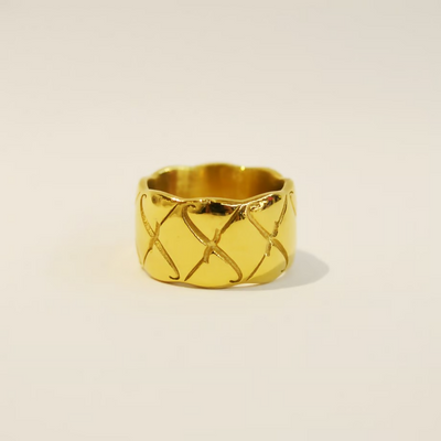 Stainless f Crash Ring GOLD