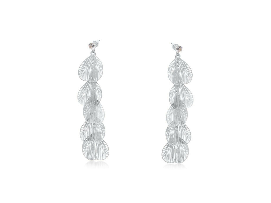 3817 Malena フェザー ロング ダングル ピアス