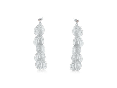 3817 Malena フェザー ロング ダングル ピアス