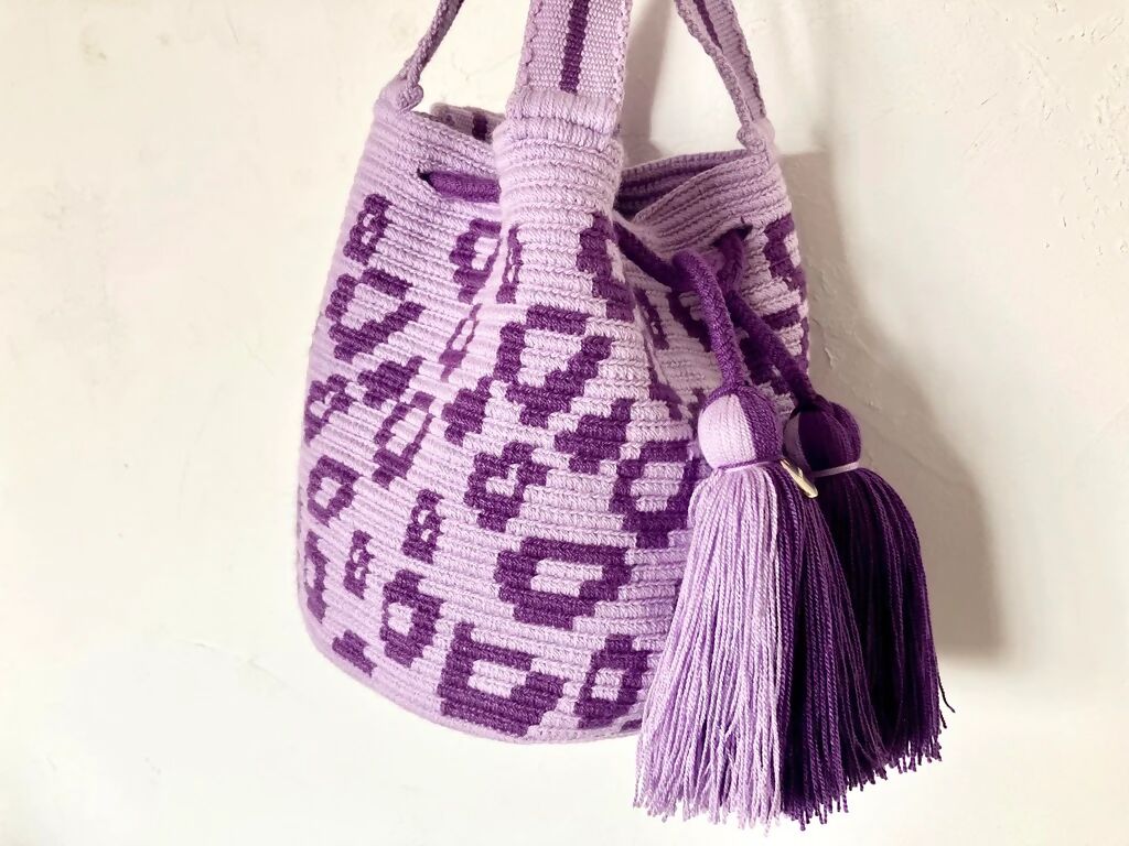 コロンビア発 Nala Bag Medium Purple (S) アクリル 100%