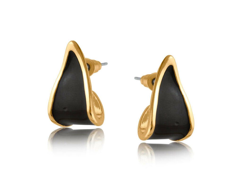 3716 Sakura ツートーン エナメル ピアス