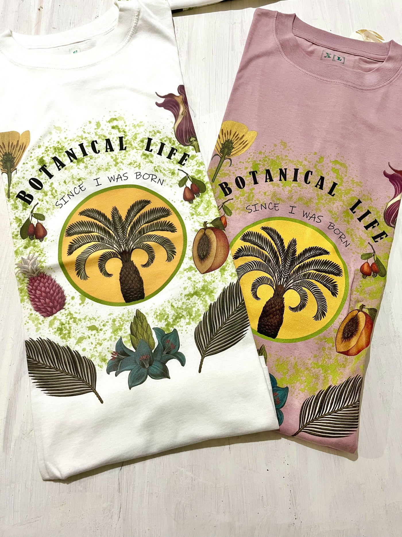 Organic cotton botanical life T　＜D.PINK＞