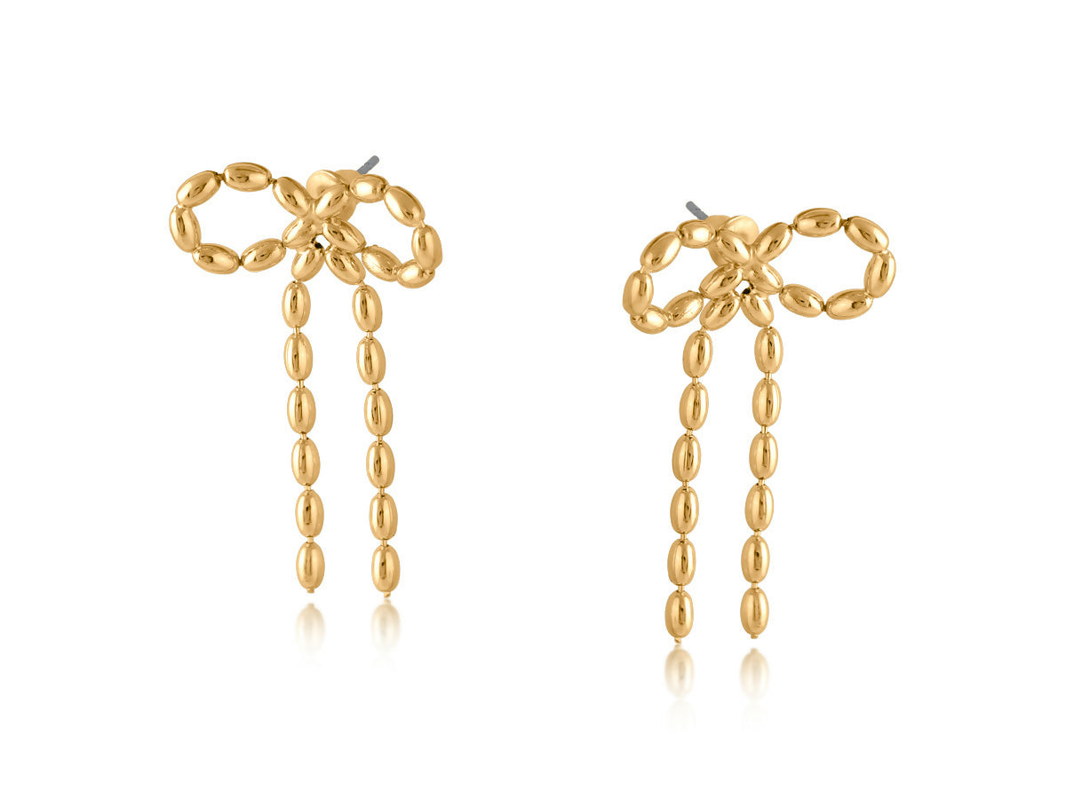 3588 Celine リボンモチーフのスタッドピアス