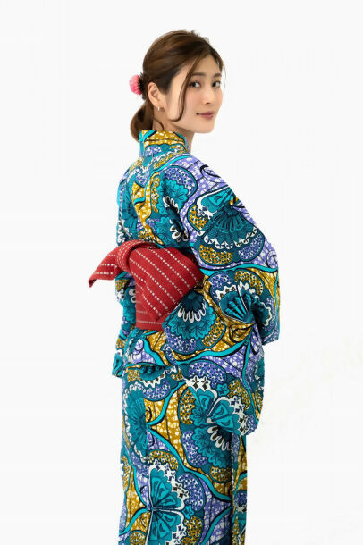 【Chérie COCO】浴衣 香 Kaori アフリカ布×和モダン 浴衣 香 Kaori | Chérie COCO - Official Website -