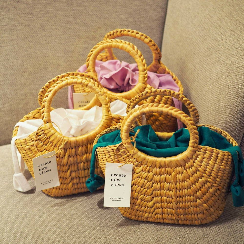 srolanie スロラニエ　カゴバッグBare カンボジアの女性職人が丁寧にひと編み。シンプルで丈夫な「Srolanie