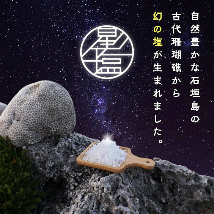 星塩120gパック（新月） 天日干し 沖縄県 石垣市の 天然塩 – SEPLÚMO
