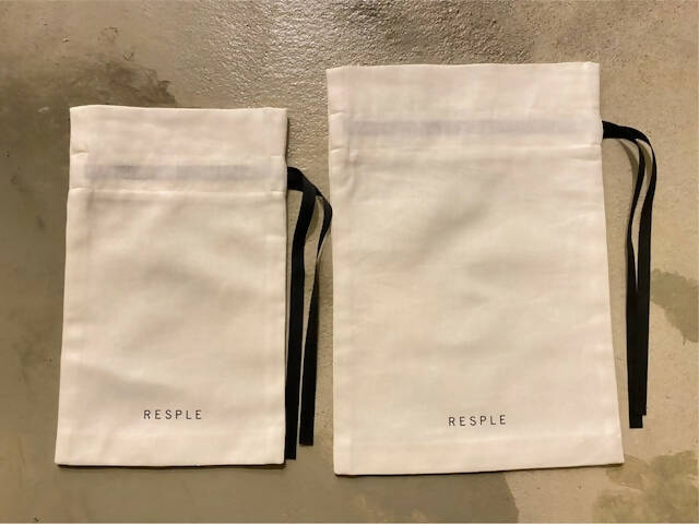 RESPLE organics専用 ギフトラッピング　綿麻巾着袋（大サイズ）