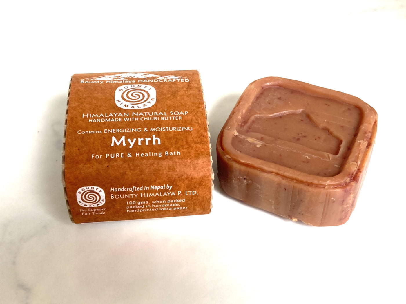 ヒマラヤの職人による『コールドプレス』植物石鹸 　アーユルヴェーダ　ミルラソープ〈癒しとケア〉Bounty Himalaya Myrrh Soap