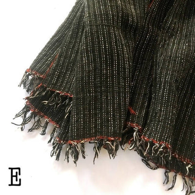 ラオスの手織りコットン布　Large cotton cloth (大判サイズ)