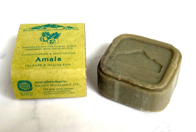 ヒマラヤの職人による『コールドプレス』植物石鹸 　アーユルヴェーダ　アマラ・ソープ〈美肌・スカルプケア〉Bounty Himalaya Amala Soap
