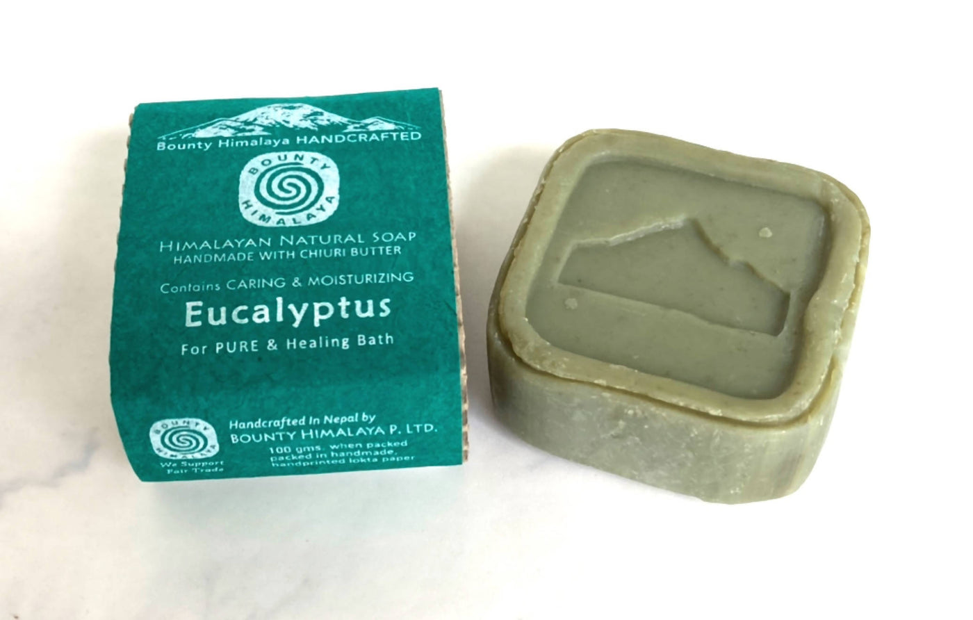 ヒマラヤの職人による『コールドプレス』植物石鹸 　アーユルヴェーダ 　ユーカリ・ソープ〈整肌〉Bounty Himalaya Eucalyptus Soap