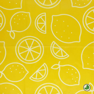ヴィーガンラップ3枚セット（S・M・L）Lemon柄　暮らし　セレクトショップ　エシカル  オンライン ショップ 　買い物 　な商品　セプルモ　SEPLUMO　ファッション　ハンドメイド　ナチュラル　SDGS　サスティナブル   暮らし
