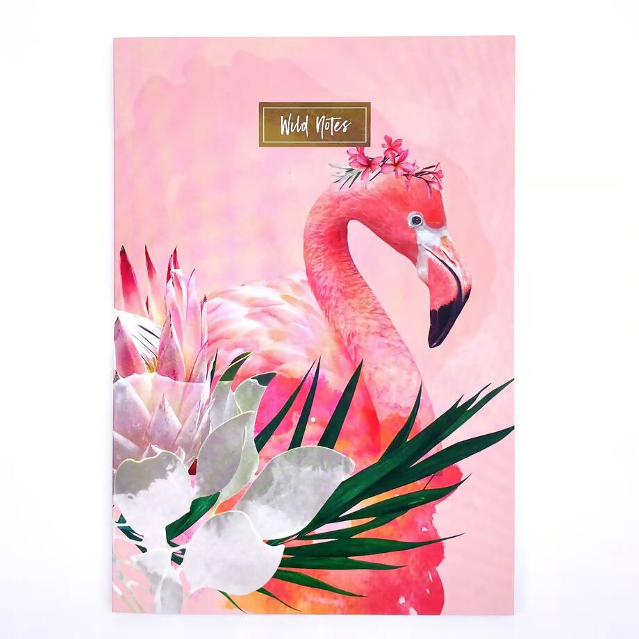 ワイルドノート（ブランク）Floral Flamingo